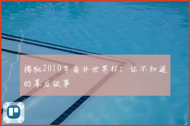 揭秘2010年南非世界杯：你不知道的幕后故事