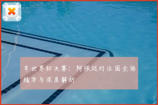 年世界杯决赛：阿根廷对法国全场精华与深度解析